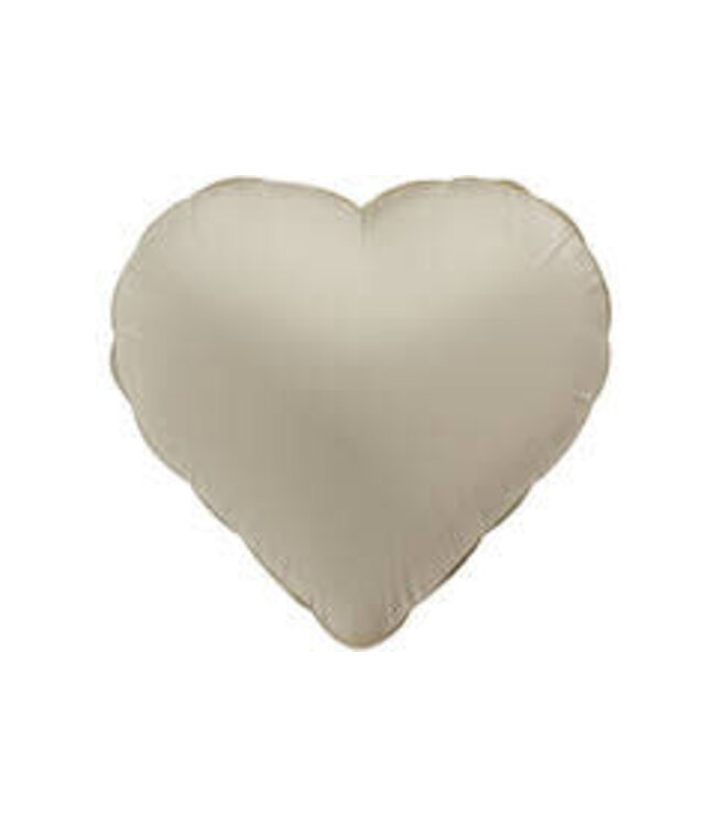 Folat Folieballon hart | Cream latte matt | 45 cm
