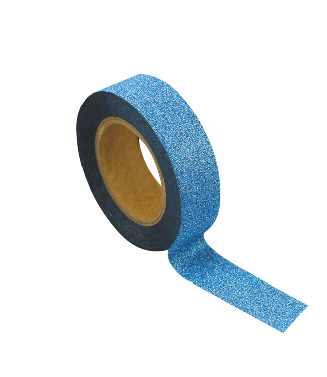 Tim&Puce Factory Washi tape blauw glitter