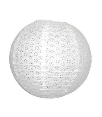 Tim&Puce Factory OUTLET Lampion vintage wit | 50 cm