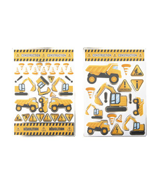 Tim&Puce Factory Stickers constructie bouwvoertuigen | 50 stuks
