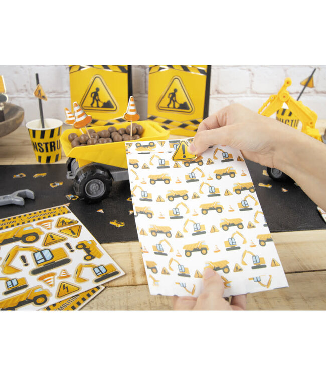 Stickers constructie bouwvoertuigen | 50 stuks