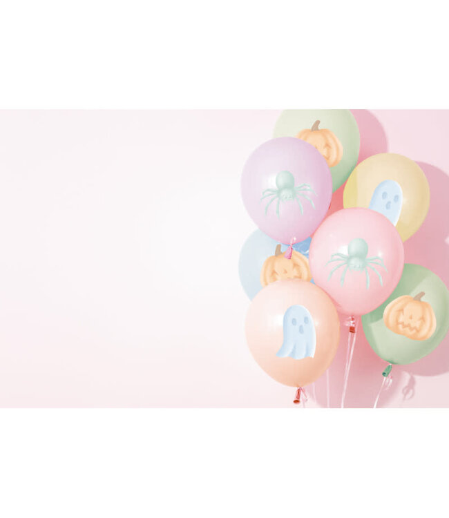 Ballonnen halloween pastel | 6 stuks