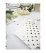 Servetten wit met gouden hartjes | 16 stuks