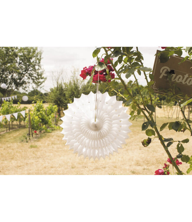 Waaier wit | 53 cm