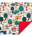 House of Products Cadeaupapier circus - red | 70 x 300 cm
