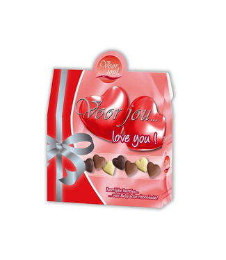 Feestdeco sweets Cadeau chocoladedoos | Voor jou XXX