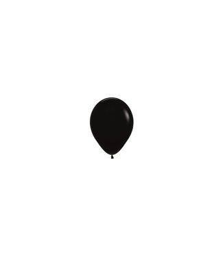 Sempertex Ballonnen zwart MINI | 5" = 12 cm | 10 stuks
