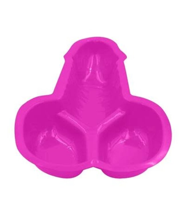 Serveerschaal penisvorm | 22,5 x 16 x 4 cm | roze |