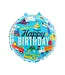 Folieballon happy birthday voertuigen | 45 cm