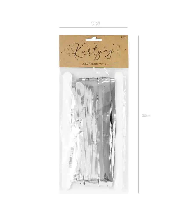 Backdrop gordijn | zilver | 100 x 200 cm