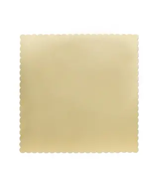 PartyPal Taartplateau vierkant goud | 30 cm