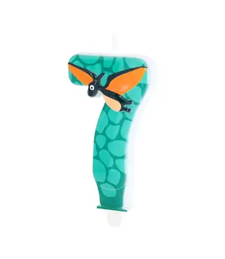 PartyPal Dino kaarsje | Cijfer 7