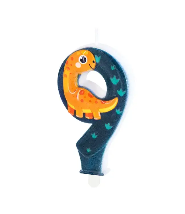 Dino kaarsje | Cijfer 9