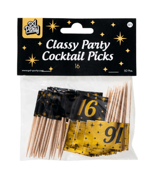 Prikkers 16 | Goud & Zwart | 50 stuks
