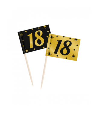 Prikkers 18 | Goud & Zwart | 50 stuks
