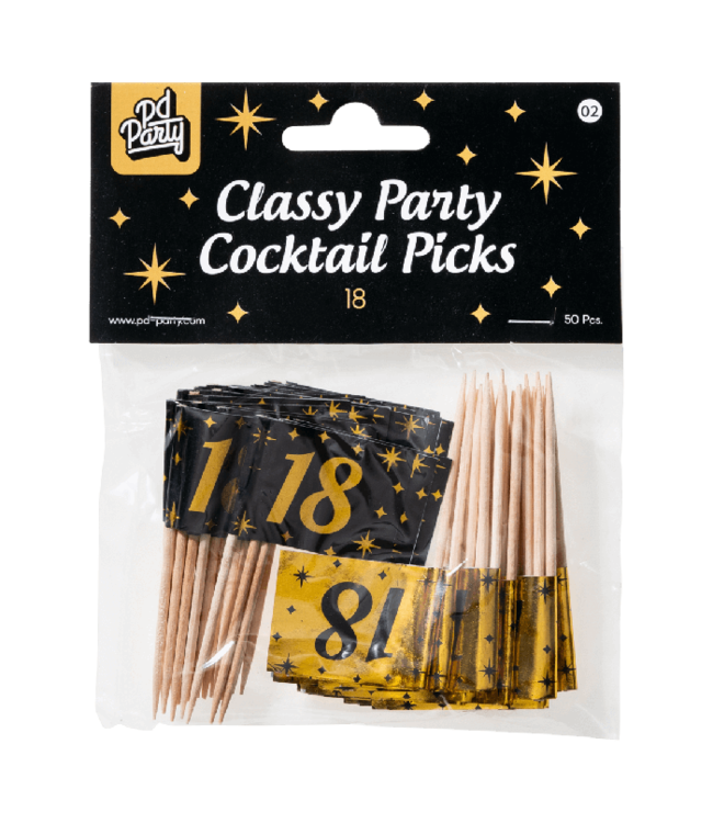 Prikkers 18 | Goud & Zwart | 50 stuks