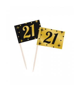 OUTLET Prikkers 21 | Zwart & Goud | 50 stuks