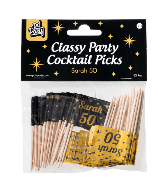Prikkers Sarah 50 | Zwart & Goud | 50 stuks