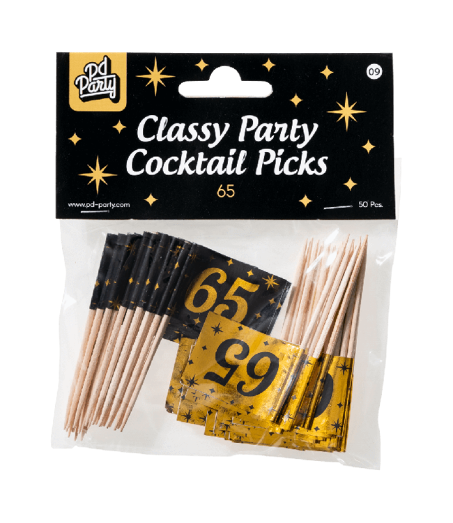 Prikkers 65 | Zwart & Goud | 50 stuks