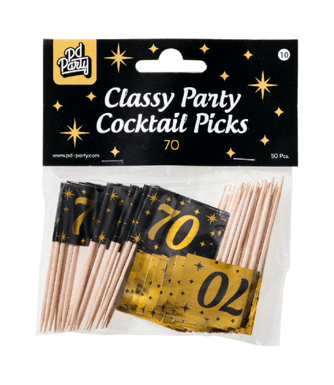 Prikkers 70 | Zwart & Goud | 50 stuks