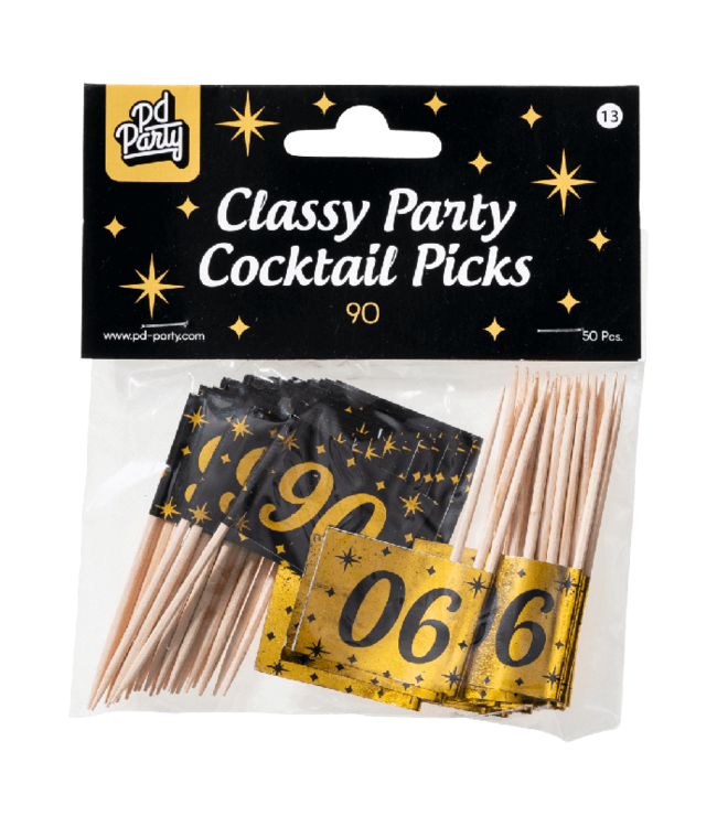 Prikkers 90 | Zwart & Goud | 50 stuks