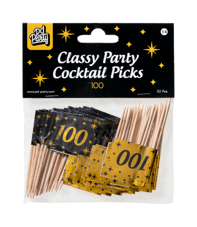 Prikkers 100 | Zwart & Goud | 50 stuks