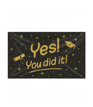XXL vlag Geslaagd YES, YOU DID IT! | 150 x 90 cm