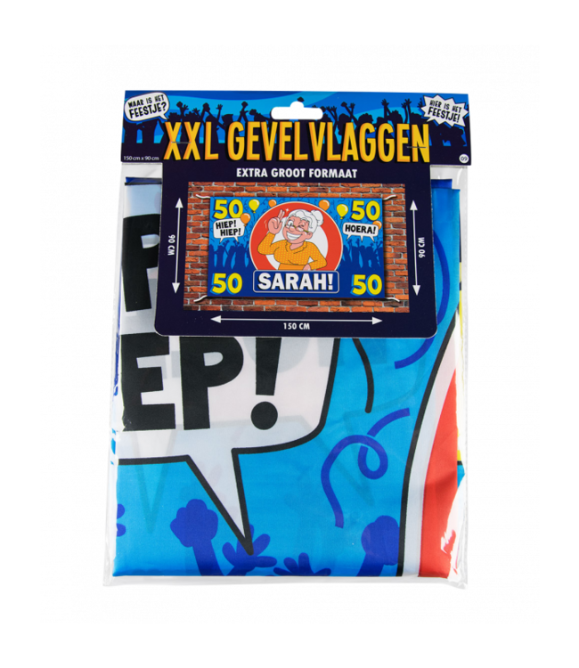 XXL vlag Sarah 50 | 150 x 90 cm