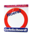 Huldebord "Gefeliciteerd!" Verkeersbord | 50 x 50 cm