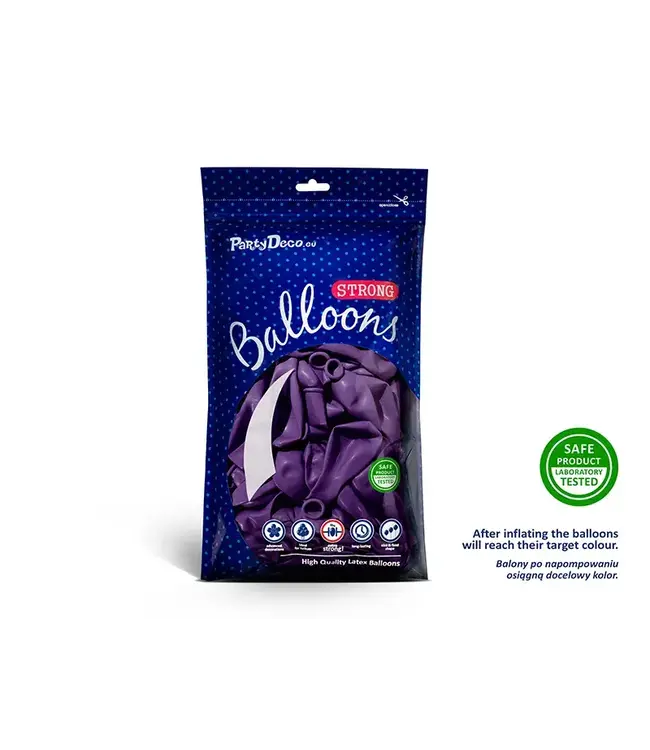 Ballonnen paars metallic | 30cm = 12" | zak 50 stuks