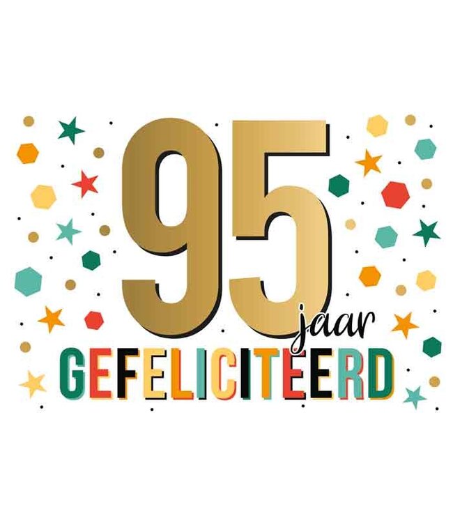 Wenskaart | 95 jaar gefeliciteerd