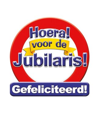 Huldebord | Jubilaris | 50 x 50 cm