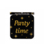 Huldebord Party time | Goud & Zwart | 50 x 50 cm