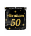 Huldebord | Abraham 50 Jaar | Goud Zwart | 50 x 50 cm