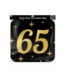 Huldebord | 65 Jaar | Goud Zwart | 50 x 50 cm