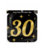 Huldebord | 30 Jaar | Goud Zwart | 50 x 50 cm