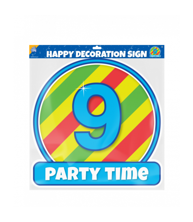 Huldebord 9 Jaar | 50 x 50 cm