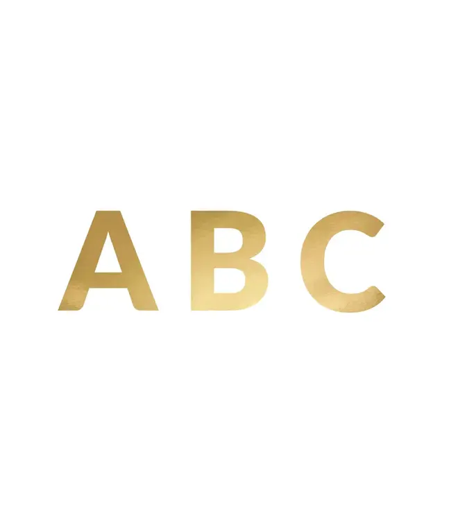 Letterslinger DIY Goud | 63-delig