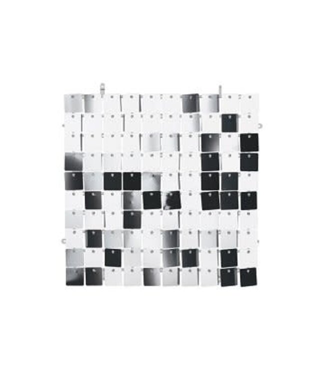 Shimmerwall paneel zilver | 30 x 30 cm