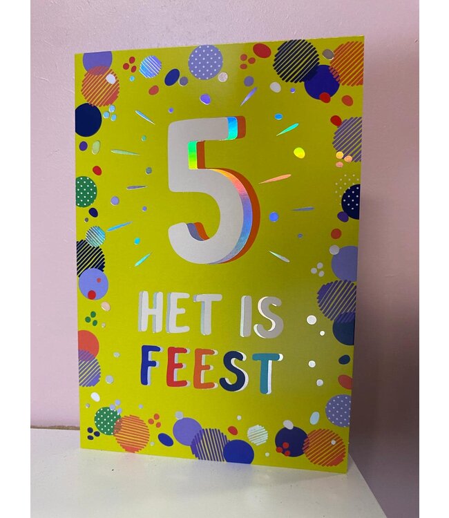 Wenskaart | 5 Het is feest