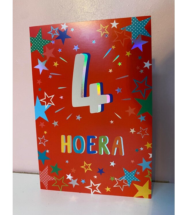 Wenskaart | 4 hoera