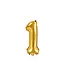 Cijferballon 1 | Goud | 35 cm