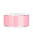 Licht roze lint - 2,5cm breed - 25 meter lang