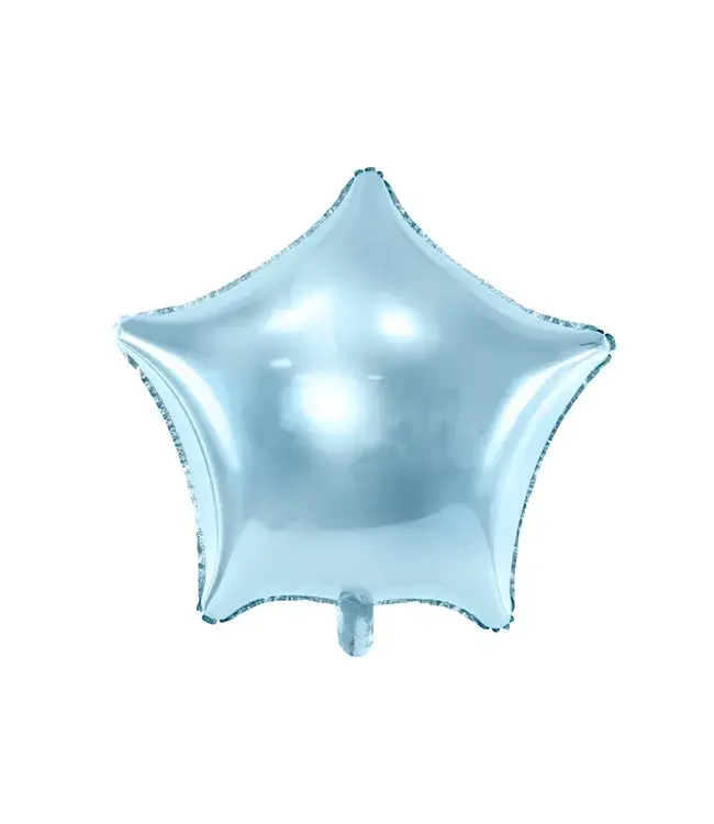 Folieballon ster | Lichtblauw | 48 cm