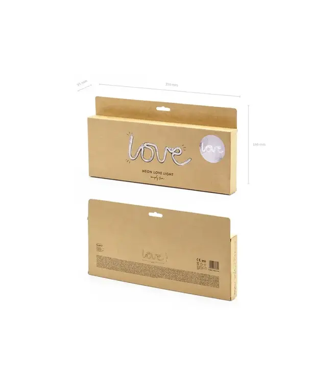 Neon licht ' love' | 34.5 x 13 cm