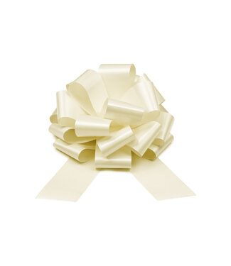 PartyDeco Decoratieve strik wit/creme | DIY | 40 CM