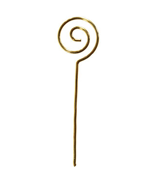 House of Products Sint metalen gouden staf - 8 cm