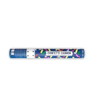 PartyDeco Confettikanon confetti & streamers kleurenmix | 40 cm