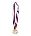 Medaille nummer 1 + rood/wit/blauw lint