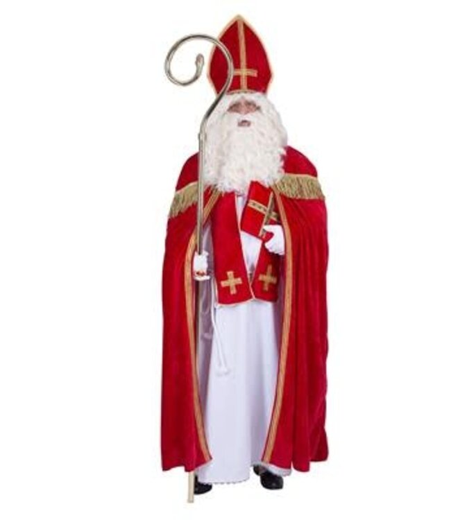 Sinterklaas pak 5-delig | Cape - Mantel - Mijter - Riem - Sjerp